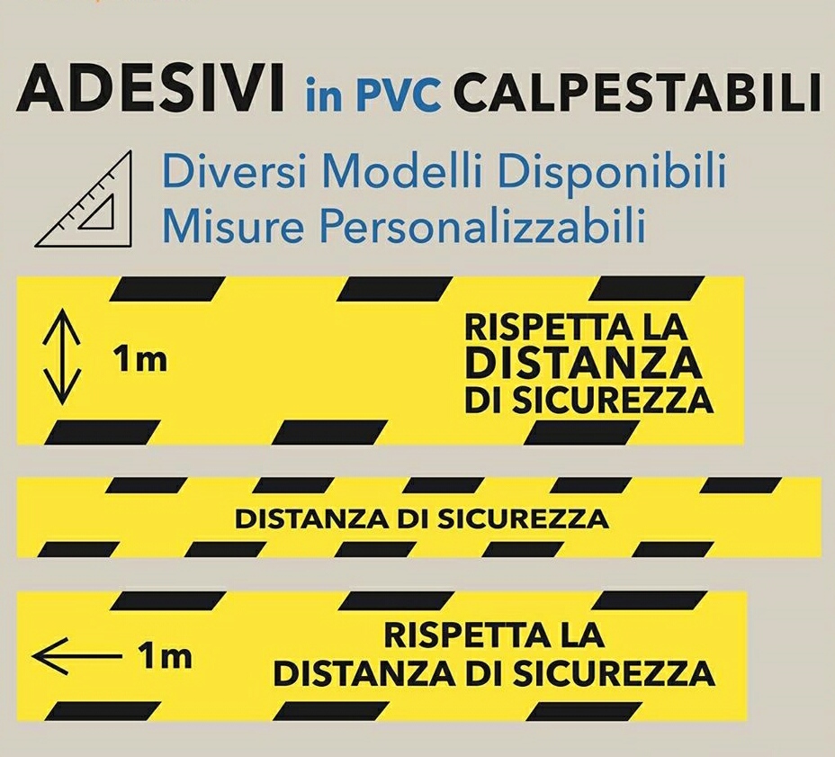 Adesivi calpestabili da pavimento